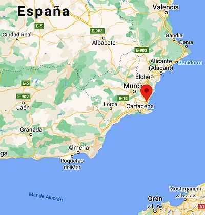 San Javier (España), ubicación en el mapa