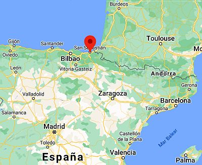 San Sebastian, ubicación en el mapa