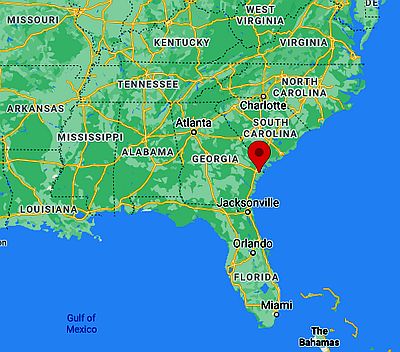 Savannah, ubicación en el mapa