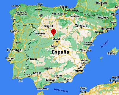 Segovia, ubicación en el mapa