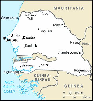 Mapa - Senegal