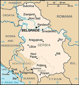 Mapa - Serbia