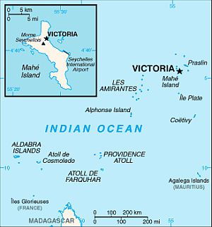 Mapa - Seychelles