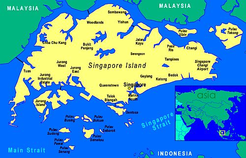 Mapa - Singapur