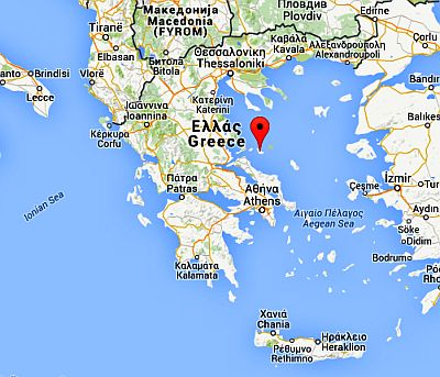Ubicación de Skopelos