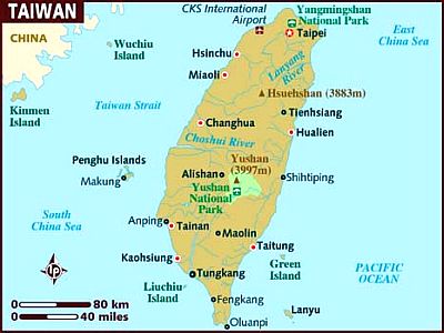 Mapa - Taiwán