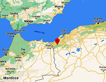 Tremecén, ubicación en el mapa