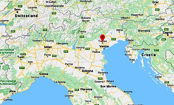 Treviso, ubicación en el mapa