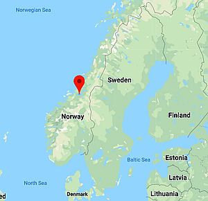 Trondheim, ubicación en el mapa