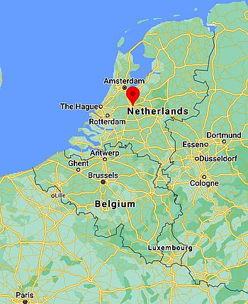 Utrecht, ubicación en el mapa