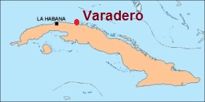 Varadero, donde está