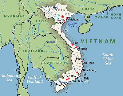 Mapa - Vietnam