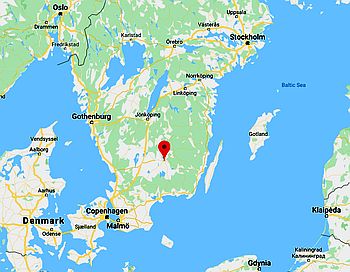 Växjö, ubicación en el mapa