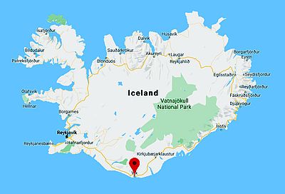 Vík í Mýrdal, ubicación en el mapa