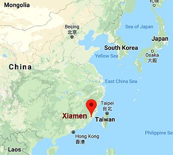 Xiamen, donde está situada