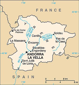 Mapa - Andorra