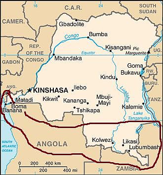 Congo, zona con clima tropical y con una larga temporada seca