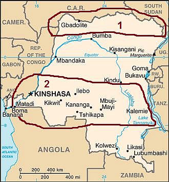 Congo, zonas con clima tropical