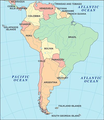Mapa - America Sur