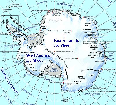 Mapa - Antartida