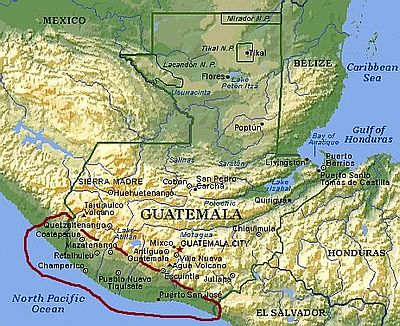 Guatemala, sur