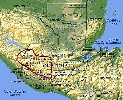Guatemala, zona de clima árido