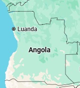 Huambo, posición en el mapa