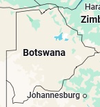 Francistown, posición en el mapa