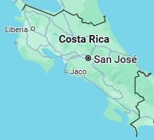 Liberia, posición en el mapa