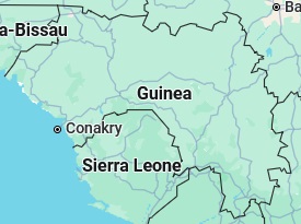 Boké, posición en el mapa