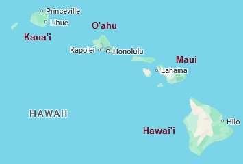 Haleakala, posición en el mapa