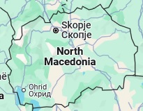 Skopie, posición en el mapa