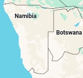 Rundu, posición en el mapa