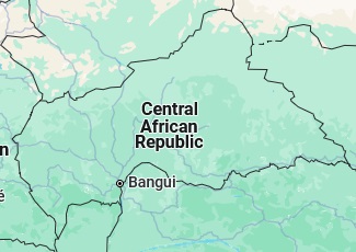Bangui, posición en el mapa