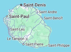 Saint Denis, posición en el mapa