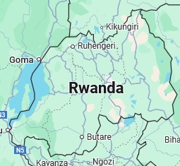 Cyangugu, posición en el mapa