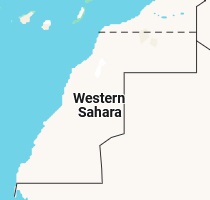 Laayoune, posición en el mapa