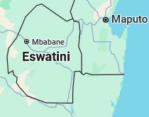 Mbabane, posición en el mapa