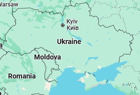 Chernígov, posición en el mapa