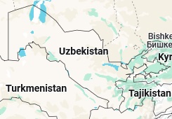 Andijan, posición en el mapa