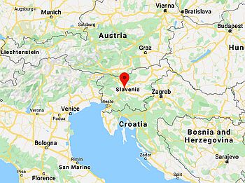 Liubliana, ubicación en el mapa