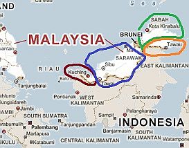 Borneo, zonas climáticas