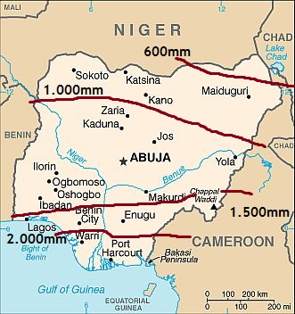 Precipitaciones en Nigeria