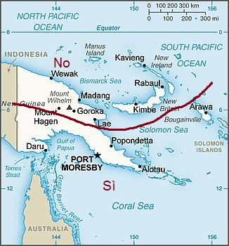 Papúa Nueva Guinea, zona interesada por los ciclones