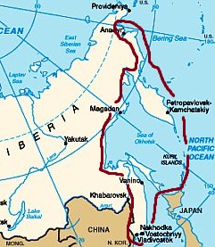 Siberia, clima de las costas orientales