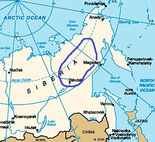 El polo del frío siberiano