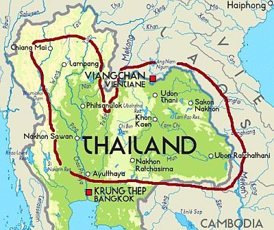 Tailandia - Área plana