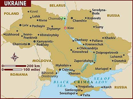 Mapa - Ucrania