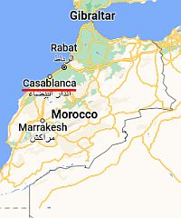 Casablanca, ubicación en el mapa