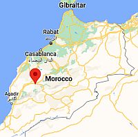 Marrakech, ubicación en el mapa